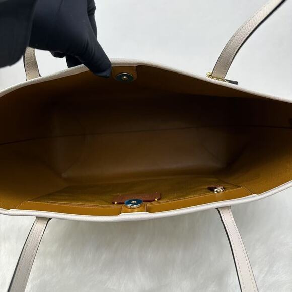 Coach City Tote Bag With Sketch Print Double Face Leather Chalk Multi NWT CAK18 - Picture 10 of 11